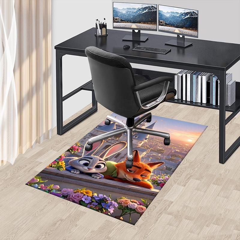 1pc castle flowers Carpet Anti Slip Polyester Floor Mat for office.Bedroom