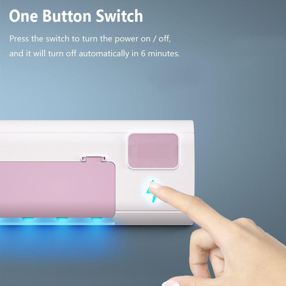 Wall Mounted Smart UV Light Toothpaste Dispenser Toothbrush Sterilizer Toothpaste Squeezer Holder