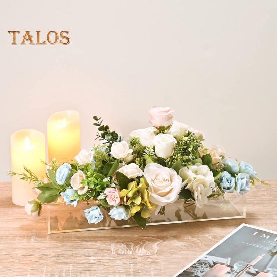 Держатель для цветов Прямоугольная декоративная экологически чистая полезная акриловая коробка Держатель для цветов Декор стола