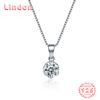 Линдон Стерлингового Серебра 925 Классическое Женское Ожерелье Кулон Циркон Модный Подарок