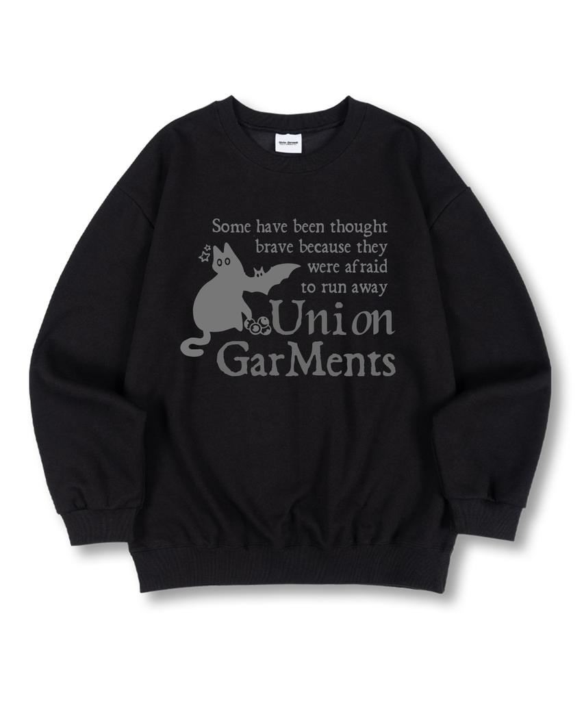 UNION GARMENTS Cat Brave Premium Double-Sided Oversized Sweatshirt 4 Colors