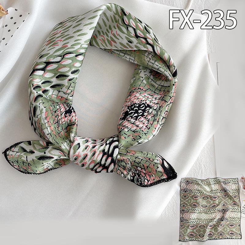50 * 50cm Spring And Autumn Silk Scarves Versatile Decoration Professional Small Square Scarves Neck Protection Binding Bag