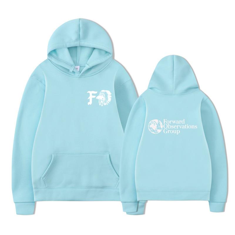 Gbrs Forward Observations Group Hoodie Punk Skeleton Autumn Winter Fleece Streetwear Tops