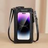 2024 Women's Anti-Theft Touchscreen Crossbody Bag - Versatile Transparent Mini Shoulder Phone Wallet