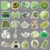 50 Зеленых Стикер-Граффити в Инстаграм Стиле Маленькие Свежие Стикеры DIY Чехол для Телефона Наклейки на Чемодан Водонепроницаемые