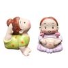 Cute Cartoon Yoga Girl Series Creative Personality Design Refrigerator Stickers 3D Resin Message Board Kitchen Decoration