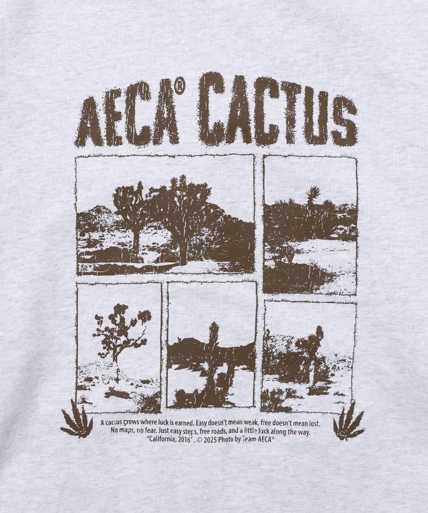Толстовка с капюшоном на молнии Aeca Aeca Cactus - Светло-серый