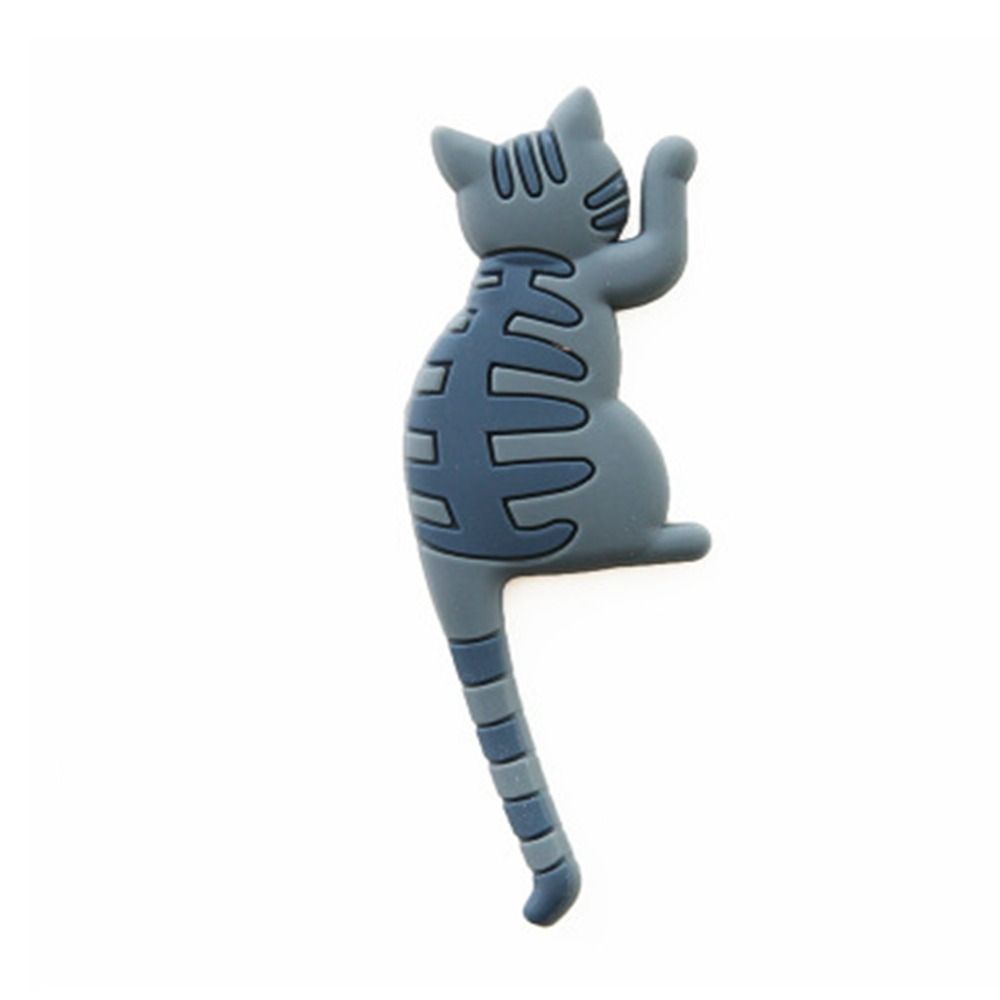 Multifunction Fashion Free Punching Easy To Install Home Decor Save Space Hook Fridge Magnet Cat Hook Refrigerator Sticke