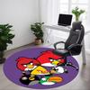 1 шт. Круглый ковер Angry Birds для офиса, спальни, гостиной, домашний декор, декор комнаты, Offic a1016155
