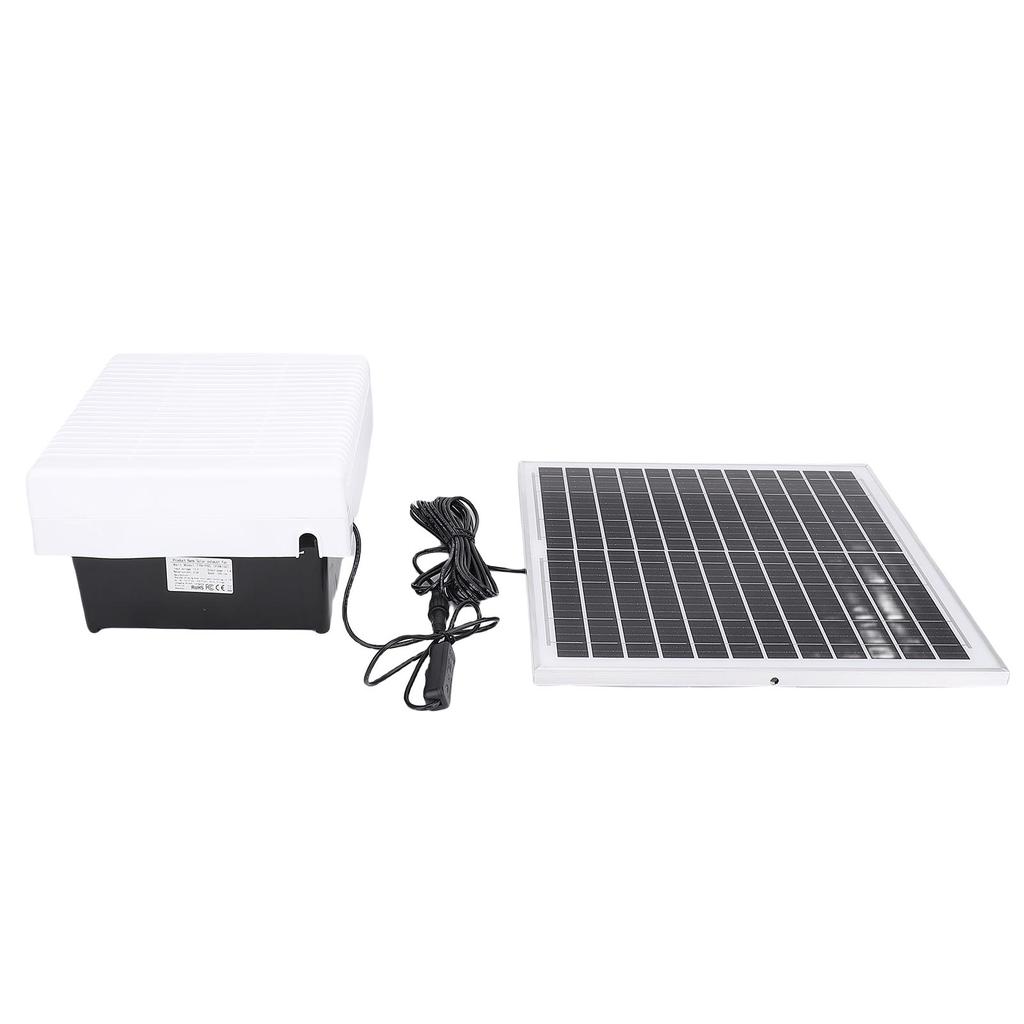 Solar Panel Ventilation Fan Kit 20W Solar Panel 6in Exhaust Fan Kit for Kitchen Bathroom Greenhouses Sheds Pet Houses