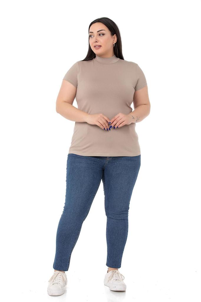 Женский стиль, боди большого размера, боди больших размеров, полуводолазка с коротким рукавом, вискозное боди изумрудного цвета