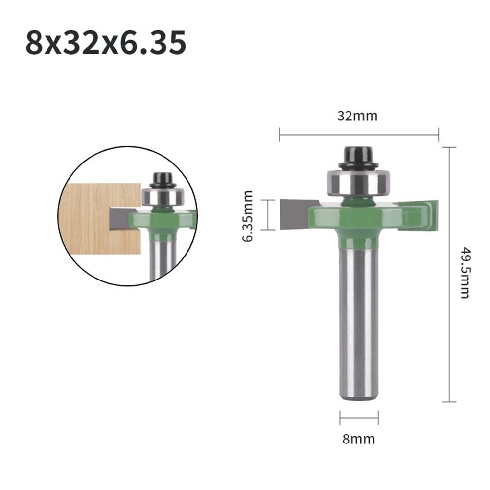 Milling Cutter Shank T-Sloting With Top Bearing Wood Slot
