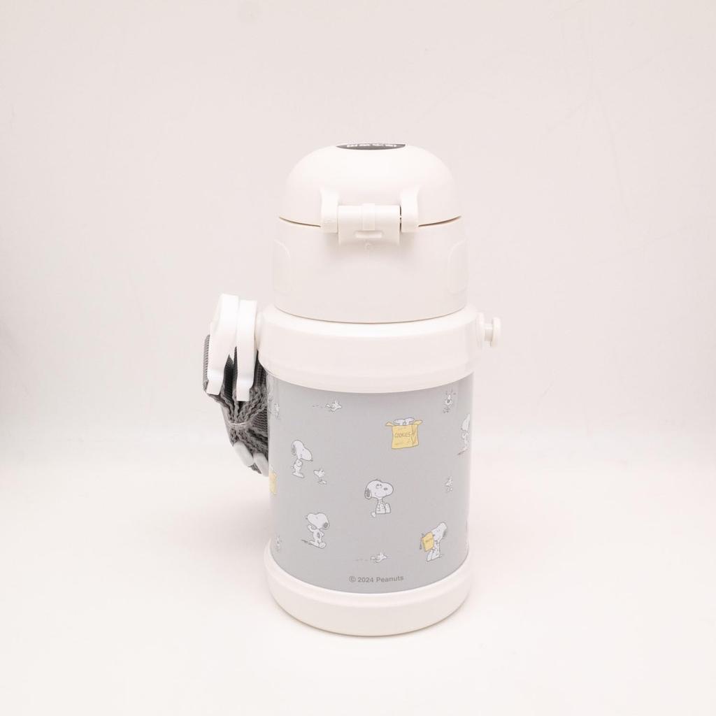 PEANUTS Stainless Steel Bottle with Straw SBR 450S
