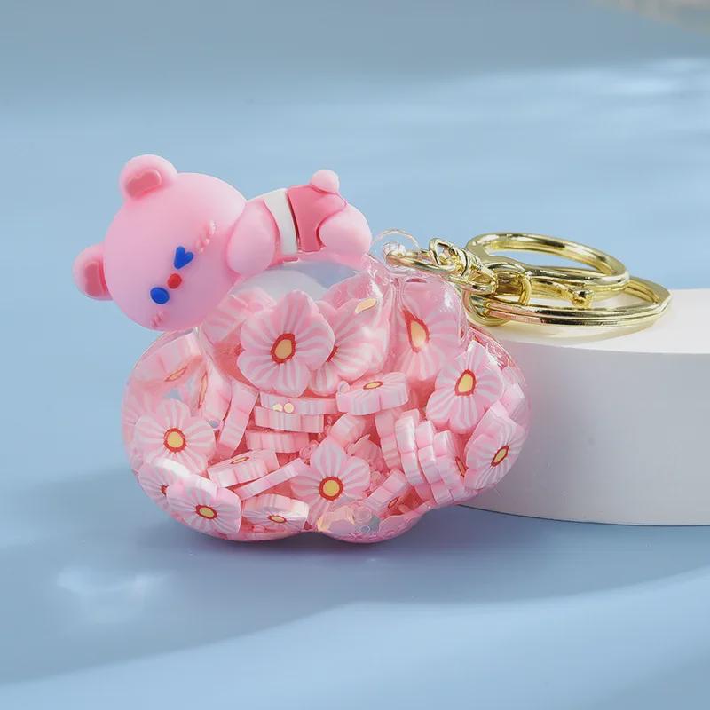 Брелок для ключей в виде зыбучего песка в виде медведя из облачного масла своими руками из акрила для сумки