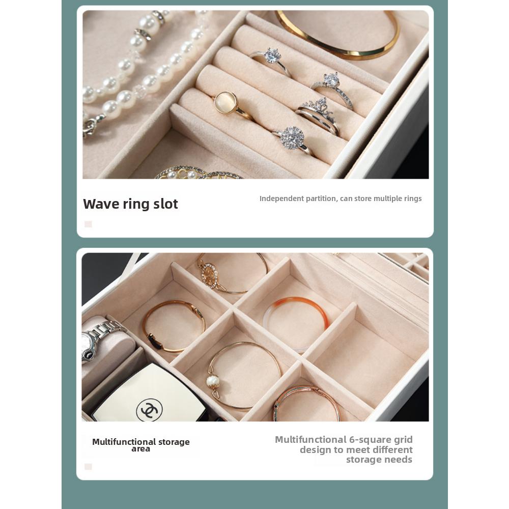 Шкатулка для драгоценностей, европейская шкатулка для хранения ювелирных изделий с замком, шкатулка для коллекции ювелирных изделий, часов, ожерелий, браслетов, отделочная шкатулка