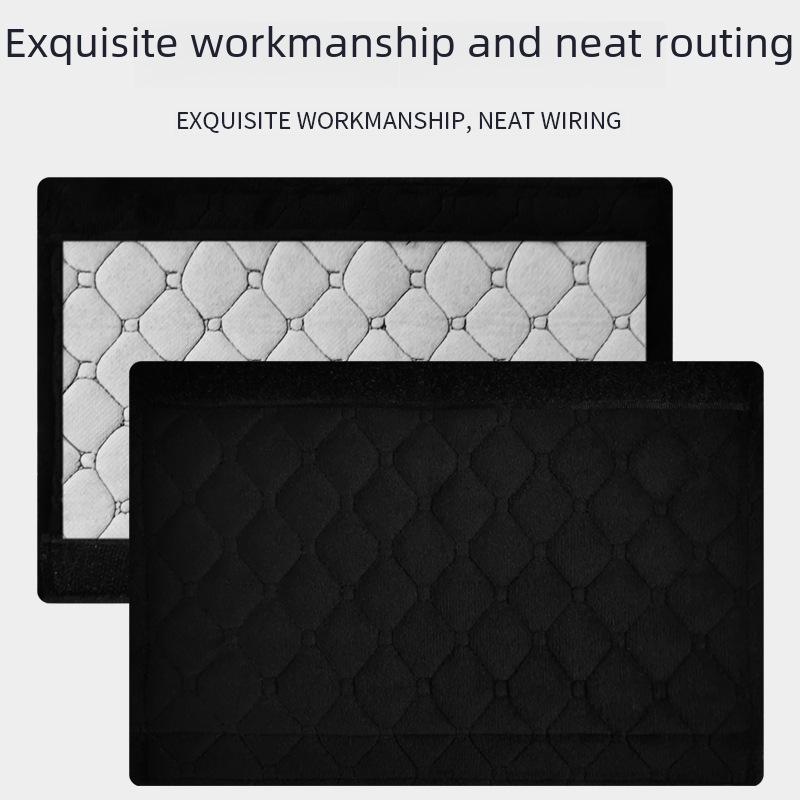 Мягкая защита плеча для автомобильных ремней безопасности - удлиненная длина, однотонный бархат - чехол для детского ремня безопасности