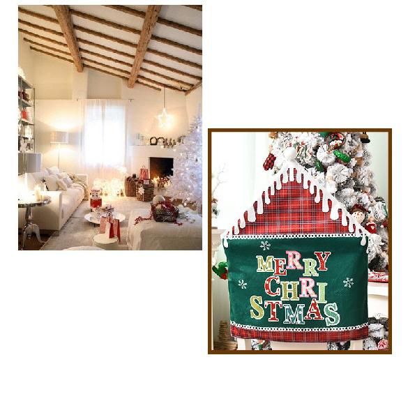 Christmas Decoration English Alphabet Chair Cover