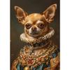 French Bulldog Chihuahua Poodle Dogs Royal Portrait Canvas Painting Print Art Posters Vintage Wall Art Mural for Home Decor