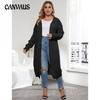 Women's Plus Size Simple Fashion Long Sweater Cardigan Coat