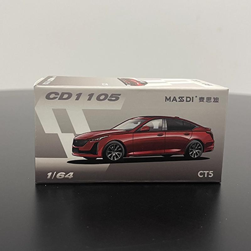 In Stock Masdi 1/64 Cadillac Ct5 Simulation Alloy Miniature Die Casting Integrated Car Model Customization Toy Ornament Gift