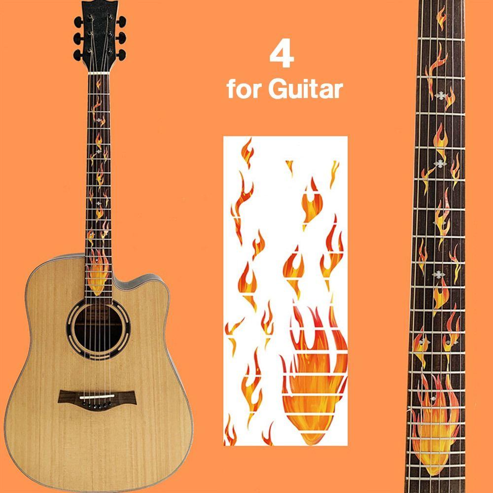 Украшения, аксессуары для гитары, ультратонкие наклейки, наклейка на гриф, инкрустация крестом, наклейки