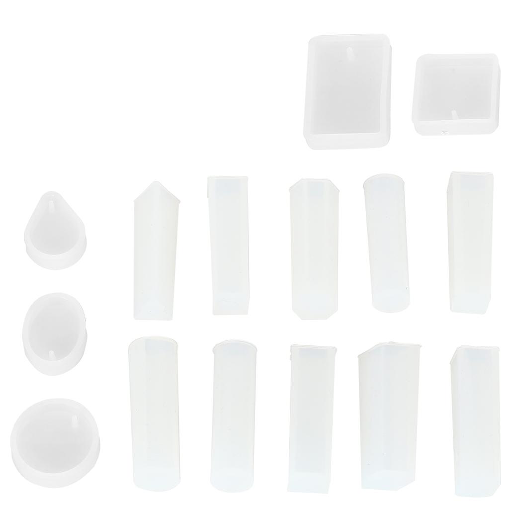 Jewelry Pendant Silicone Mold DIY Craft Jewelry Pendant Making Mold Screw Eye Pin Set