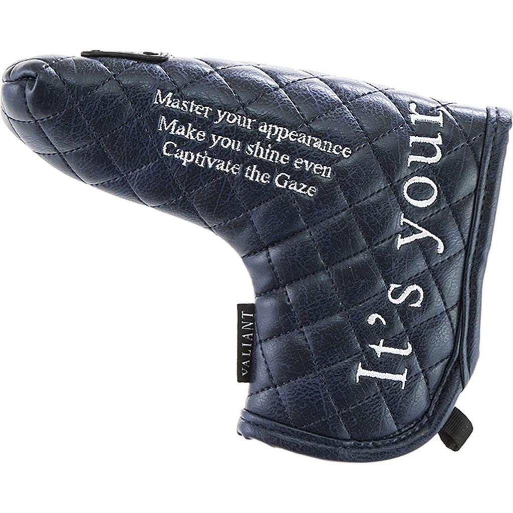 VALIANT Headcover EMBLEM COLLECTION Emblem Collection Putter Cover A-023 NAVY×WHITE Navy×White