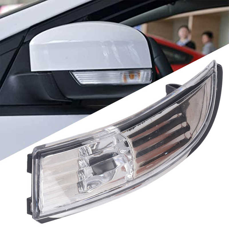 Wing Mirror Indicator Light Cover Left Mirror Indicator Lamp Lens Replacement for Ford Focus Hatcback