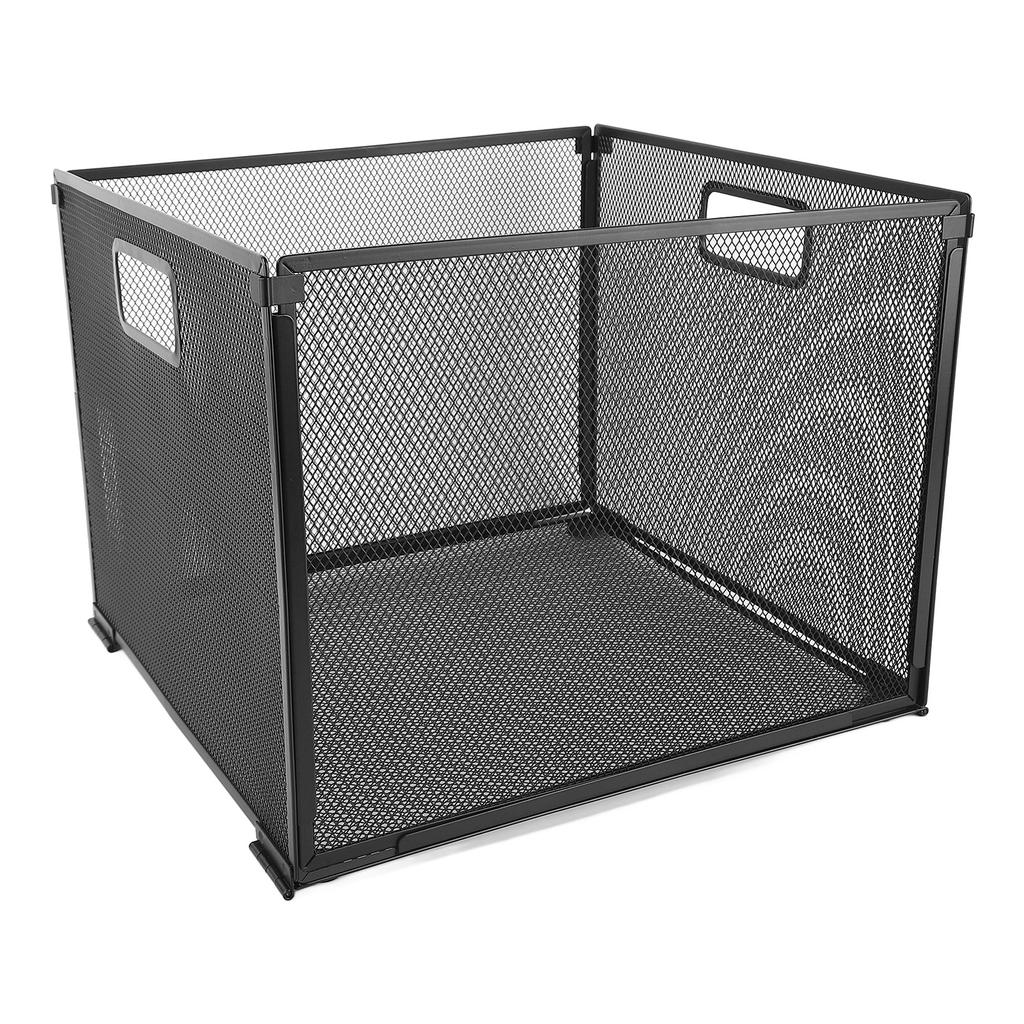 Держатель для файловой корзины, складной, большой емкости, железная сетка, настольный ящик для хранения файлов для книг, журналов