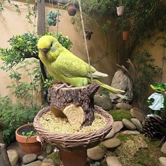 Подвесная кормушка для птиц в виде хижины, смола, форма домика на дереве, кормушка для птиц, всепогодный уличный домик для птиц с подносом для семян для декора сада и патио