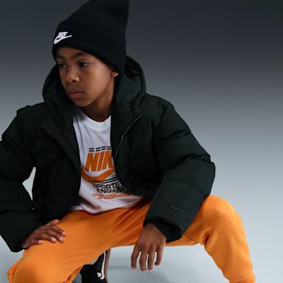 Kids' Nike Kids Down Jackets Hooded (Non-detachable) Thickened Hooded Non-Stretch