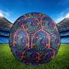 1pc Peacock Garden Theme Soccer Ball Football, Size 5, Lightweight PVC, Outdoor Training Soccer Ball,Sports Gift t61499