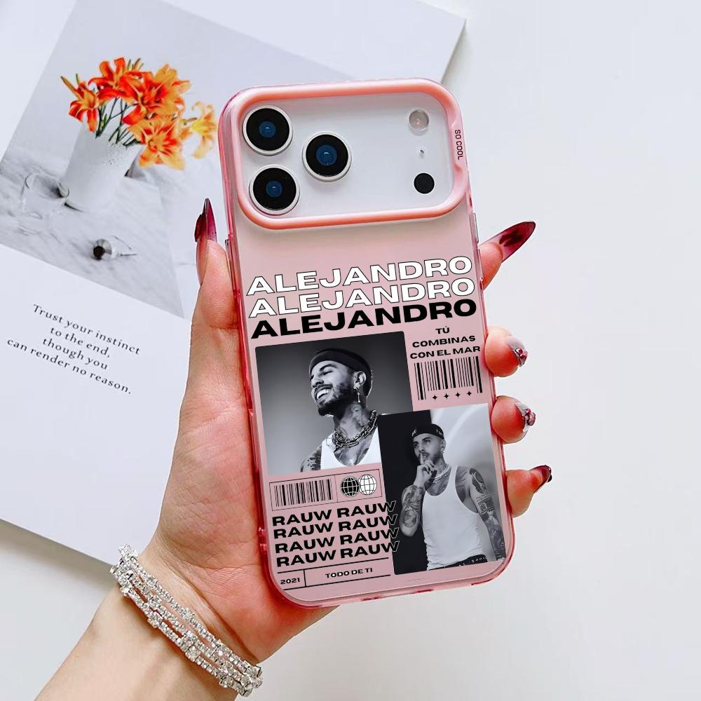Singer R-Rauw Alejandro Phone Case For iPhone 17 16 15 14 13 12 11 Pro Max Air Matte Laser Aurora Shockproof Funda