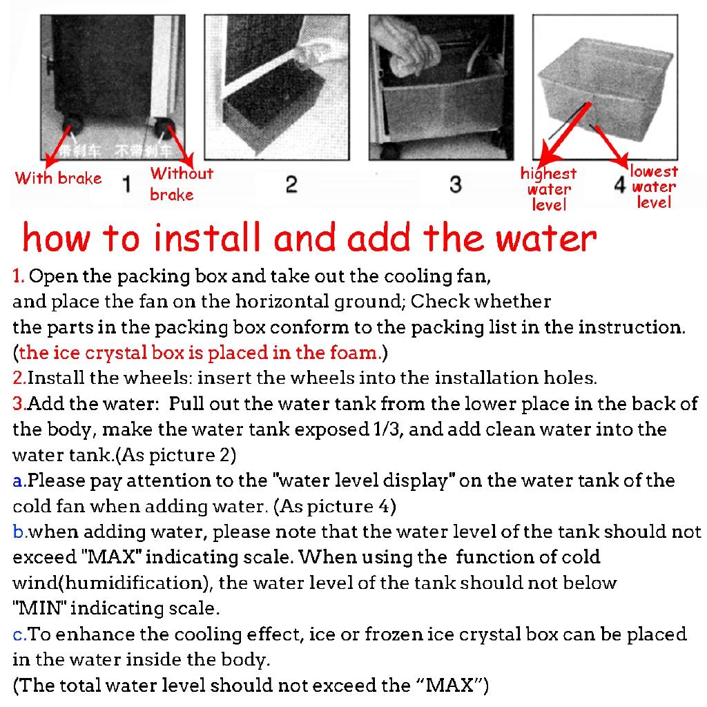 Portable Air Conditioner Conditioning Fan Humidifier Cooler Cooling 70W Air Conditioner Timed Cooling Fan 220V Humidifier+Gift