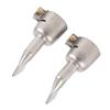 2Pcs Welding Gun Nozzle Flat 120 Degree Stainless Steel Hot Air Plastic Weld Torch Accessories