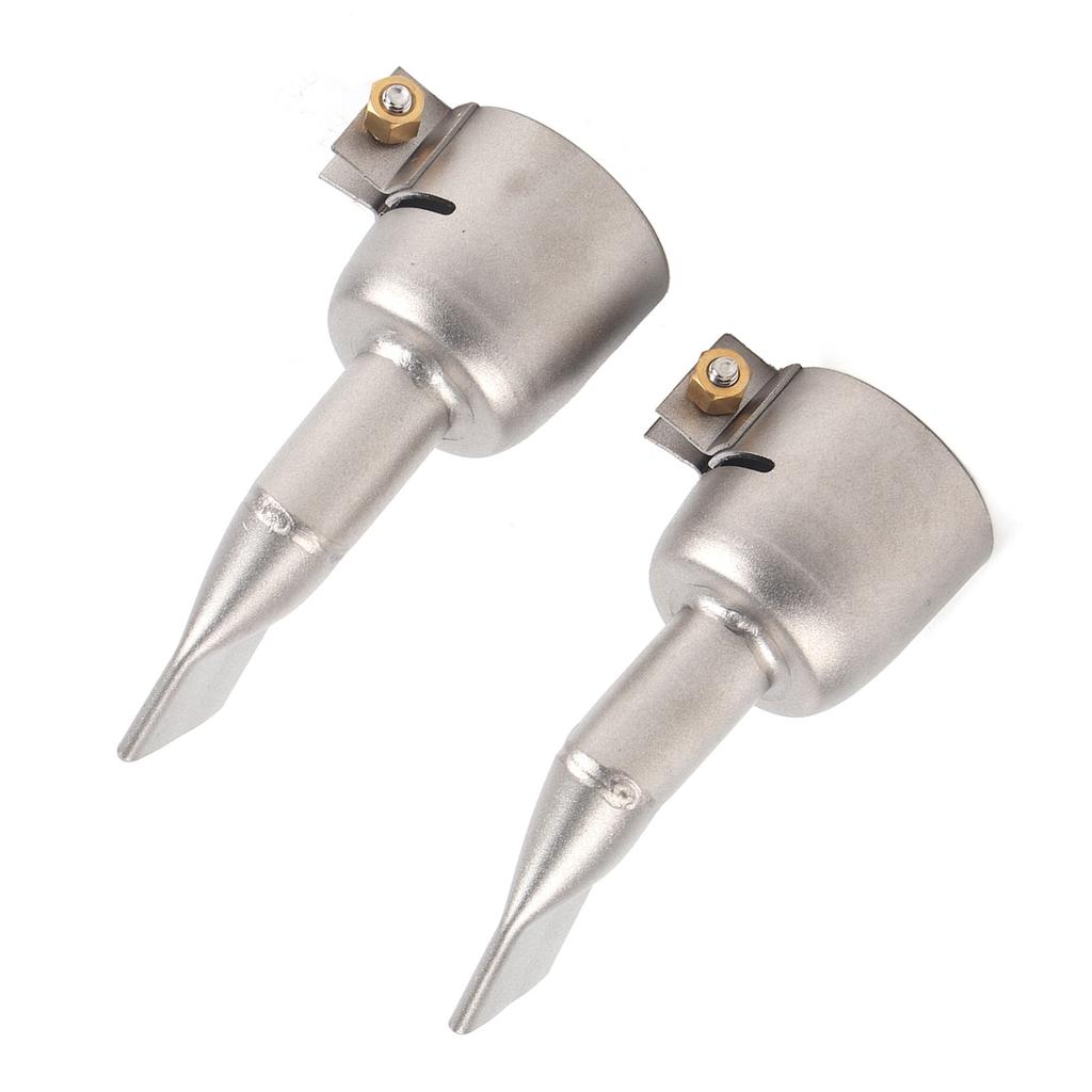 2Pcs Welding Gun Nozzle Flat 120 Degree Stainless Steel Hot Air Plastic Weld Torch Accessories