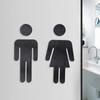 Men and Women Restroom Signage Bathroom Sticker Stable Multipurpose Reusable Door Sign