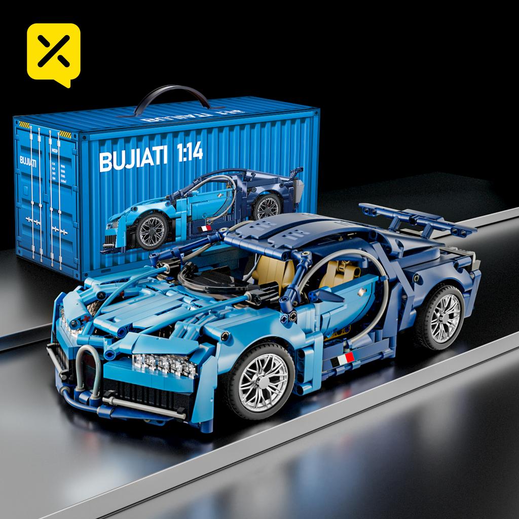 ToylinX 1:14 Supercar Building Block Toy Optional Power Group 14+ Technology Design Christmas Gift for Adults and Kids With Box