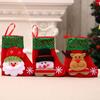 Mini Christmas Stockings 6 Inch Small Christmas Stockings with Glitter Sequin Cuff 3D Snowman Bear Santa Claus Reindeer Hanging Socks