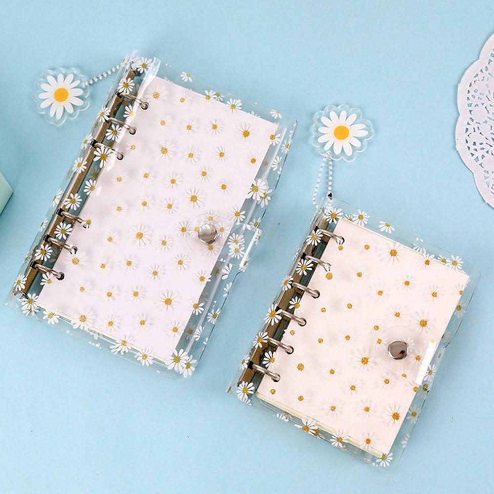 Binder Soft Shell Kawaii Little Daisy Binder File Folder Literary Binder Daisy Notebook Binder