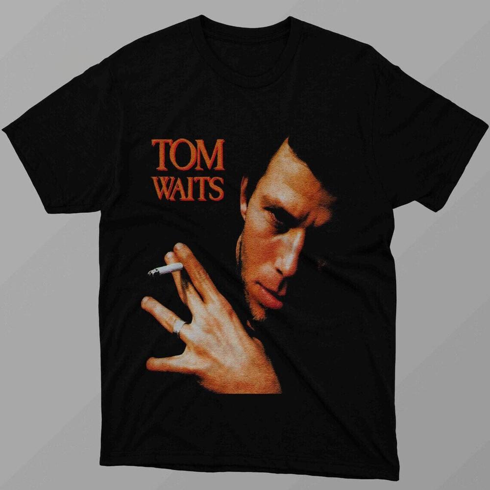 Новая Популярная Футболка Унисекс Tom Waits Концерт Все Размеры 7D193