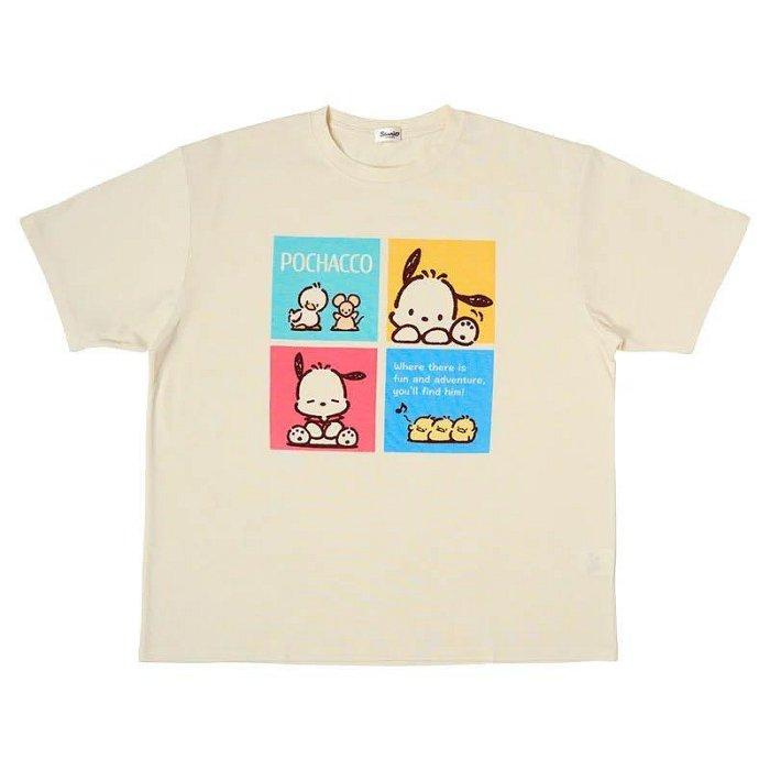 2026 Summer 100 Cotton Sanrio Pochacco Printed Casual Loose Tshirt Parentchild Vintage Harajuku Top 52TOYS Collaboration