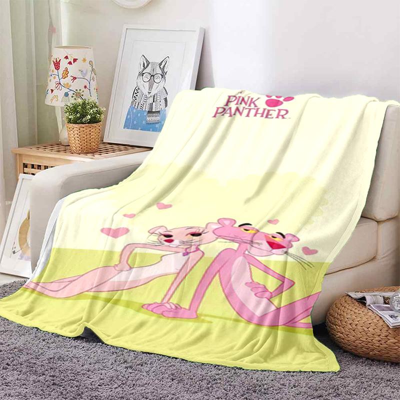 Pink Panther Print Blanket Sofa Blanket Home Decor Outdoor Plush Blanket Machine Washable Christmas Gifts