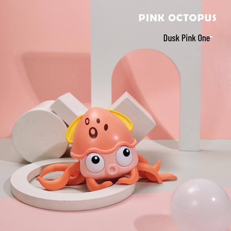 Детская электрическая игрушка-улитка с проекцией, звуком, светом и автоматическим обходом препятствий