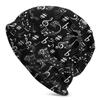 Music Musical Notes Washed Warm Bonnet Outdoor Casual Beanies Protection Unisex Women Hats