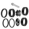 9Pcs 28.6mm Bike Headset Spacer Aluminium Alloy Bicycle Stem Cap Set  for Bicycle Front Fork