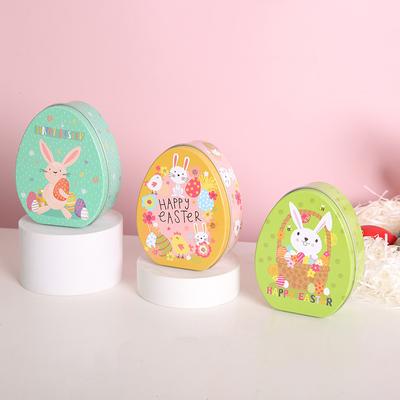 Подарочная коробка для пасхальной вечеринки, коробка для конфет, яйцо, жесть, праздничная детская подарочная коробка, коробка для хранения