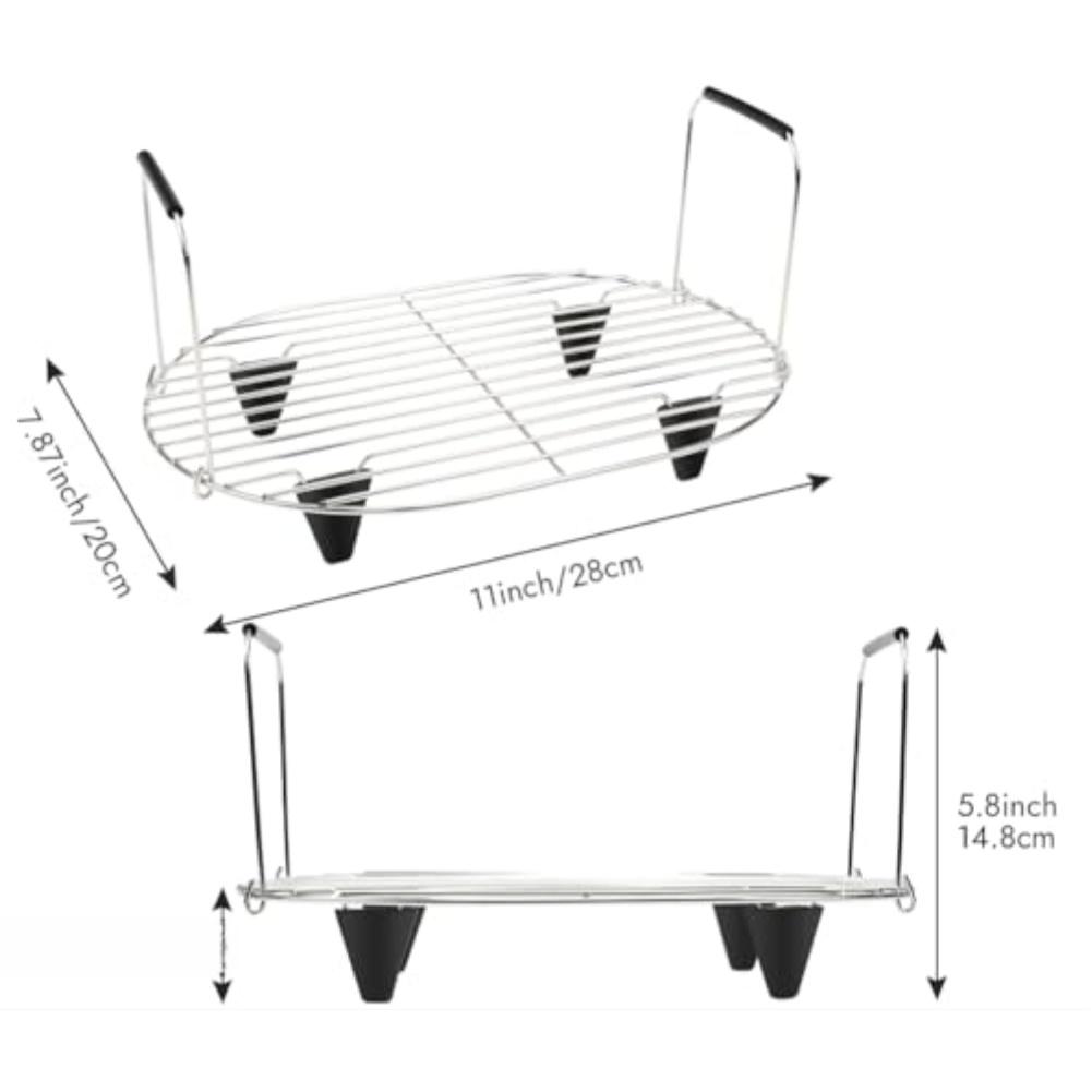 Силиконовая ручка Паровая решетка для Foodi Pro 8,5 кварт: Жарка, приготовление на пару, запекание Совместимо с сериями Crockpot MC1000, MC1001