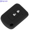 Jingyuqin 10 шт. Силиконовый чехол для ключа автомобиля для Mitsubishi ASX Outlander Lancer EX Galant Pajero 2016 2017 2 кнопки Стайлинг автомобиля