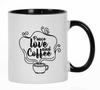Peace Love And Coffee Funny Novelty  11 Oz  Ceramic Coffee  Mugs  Gift For Friends Best Friend Coffee Lover